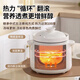 RASW Uncoated Ceramic Electric Stew Pot Baby Food Pot Baby Porridge Pot Porridge Quick Stew Non-overflow Pot Household Multifunctional Fully Automatic Soup and Stew Electric Casserole White Ears Intelligent Reservation for 4-6 People 2.8L