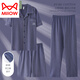 Catman (Miiow) Pajamas masculin 2025 nouvel ensemble en trois pièces de pantalon à manches courtes en coton pur pour les styles minces d'été, peut être porté à l'extérieur avec des vêtements maison de plus grande taille lmsj9274 l recommandés 100-125jin [Jin est égal à 0,5 kg]