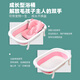 Special bathtub for small dogs, lying pad, suspension pad, anti-choking water Bichon Teddy bathtub, folding small dog, dog bath brush