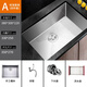 Yeyu fregadero de acero inoxidable manual de lavado de un solo ranura de lavado de lavado de manos hundimiento de la mano Taichung Taichung Basina debajo del techo A LANGE A LANDO [Estándar sin conjunto de grifos] 6035