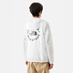 North and North the North Face City Outdoor Series Back Letter Logo Imprimé Hooded Snow Peak White XS