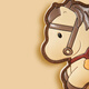 British Museum's Year of the Horse Series is running the pony keychain pendant to send girlfriend birthday gifts Teacher's Day gifts
