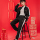 彪马（PUMA）情侣装运动套装 春春季T7立领外套夹克长裤时尚潮流舒适休闲裤 套装/男女同款 L/180