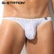 G-STATION Japanese small style sexy men's thong tight ultra-low waist printed underwear small size Chidori XL