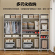 Leshengtu steel balcony storage cabinet sundry cabinet wall-mounted sunscreen iron cabinet 2070*1200*400 pulley type LF79
