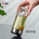 Sino glass cup single-layer thickened office men and women small portable large capacity light luxury business water cup XN6116 XN6191-410ML [New Bear Cup Lid]