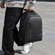 Sac à dos pour hommes sac à dos pour les femmes d'affaires Business Business Travel Travel Travel Schoolbag Sac d'ordinateur d'amortisseur à airbag tridimensionnel noir