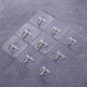 Transparent strong hook without punching, traceless adhesive hook, acrylic coat hook, wall hanging coat hook behind bathroom living room door, traceless adhesive hook, strong and firm, 10 pieces