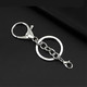 Hanging plated alloy lobster buckle key ring 8-shaped buckle chain four-piece key chain diy jewelry accessories key pendant silver 8+ dragon