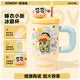 Wang Baifu Crayon Shin-chan Ceramic Ice Cup Large Capacity Straw Water Cup Boys and Girls High-Looking Birthday Gift Mark Cup Pajamas Shin-chan Ice Cup 920ml