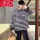 LangSha Coral Velvet Pajamas for men autumn and winter style plus velvet thickened warm set flannel men autumn home clothes K3892 L