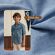 E LAND KIDS children's clothing children's shirt EKYJE4901A indigo 160