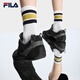
FILA official men's shoes and sneakers 2025 autumn new colored stone shoes thin sole shoes casual shoes training shoes black/wrought iron grey-BF 42