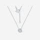 Saturday Fu PT950 Platinum Necklace Women's Bubble Platinum Clavicle Chain Birthday Gift B0621005 About 3.52g 40+5cm