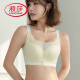 浪莎（LangSha）胖mm大码调整型文胸大胸显小无钢圈聚拢上托侧收副乳防下垂内衣女 奶肤色+奶肤色【2件装】 80B 36