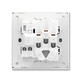 ABB switch socket panel Xuanpu series white 86 type household power supply five holes one open single control