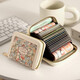 Kleine und exquisite High-End-Kartenbeutel für Frauen Anti-Demagnetization Multi-Card-Position mit großer Kapazitätslizenz-Ordner Brieftasche [18 Kartenorgan] Mittsommer-Termin Termin