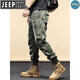 Jeep Spirit Jeep Pure Cotton Work Pants pour hommes et femmes au printemps et à l'automne Summer Live Broadcast Même style Pantalon à attaches décontractés Pantalons de sport lâche Khaki (Summer Style 679) 28 85-100Jin [Jin est égal à 0,5 kg]