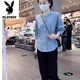 
Playboy (PLAYBOY) Fashion Shirt Wearing Set for Women 2025 Summer New Style Fashionable Slim Short Sleeve Small Casual Pants Two-Piece Set Black Single Pants - Flagship M [Suggested 80-105Jin [Jin equals 0.5 kg]]