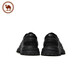 Camel business men's leather shoes soft sole casual pleated classic simple casual shoes P15A005006 black 39