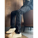 Meiyao White Slim Jeans Herbst und Winter American Vibe Style Hosen hübsches Reißverschluss, die Zahnräder hochgeschnitten und leicht ausgestattet gerade Hosen schwarz (K841) 3xL empfohlen 155-165jin [Jin gleich 0,5 kg]