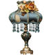 Europäische Tischlampe Schlafzimmer Nachttischlampe warmes und kreatives Licht Luxus amerikanisches Retro modernes Nachtlicht Hochzeitsfeier Tischlampe Wohnzimmer YL9930 mittelgroßer Dimmerschalter