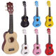 Ukulele Masculino y femenino Practice Piano Piano Piano Piano Pequeño Guitarra Instrumento de regalo de alto valor Negro de 21 pulgadas (piano individual, sin accesorios)