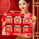 Wolong Wofu Jinli high-end pure nut gift box 6 cans 1480g business gift dried fruit roasted seeds and nuts holiday gift box