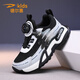 Chaussures de sport pour enfants Delhui 2025 Single Single Net Rotary Rotary Buckle Chaussures pour enfants pour garçons et filles chaussures de course légères pour chaussures pour enfants pour les enfants noirs 9929 [Net Single Summer] Taille 28 [Longueur de chaussure 17,7 cm]