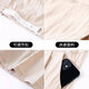 
Bonaling maternity shorts for summer wear thin breathable and fashionable base loose wide-leg belly-resisting pants for unstretched belly maternity wear maternity shorts - beige XL [Suggestions 125-155]