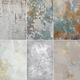 XMSJ gray old wasabi style wedding photo studio cement wall old background cloth oil painting texture photography MH-1484 wide non-woven fabric (width and height) custom 2.5x3.8m