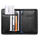 Eine Brieftasche Herren-Kaufläden Passportbag Air Ticket Clip Travel Dokument Aufbewahrungsbeutel Multifunktionskartenbeutel in Übersee Passport Bag tragbar schwarz