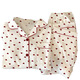
Catman MiiOW Gentle Style Girl Love Cardigan Pajamas Can be worn outside in spring new wrinkled cloth home clothes long-sleeved suit KK3527# M [Suggested 80-100Jin [Jin equals 0.5 kg]]
