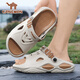 Pilot Camel Sandals 2025 Summer New Men's Hole Chaussures Place Outdoor Place non glissée, conduisant des sandales sportives à double usage, Khaki [Série 13568] 39-40 [La taille est trop grande, il est recommandé de prendre une taille plus petite]]