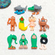 IGNB Foreign Ai Mountains and Seas TungTungSahur All Wooden Man Pendant AI Spoof Creative Toy Banana Orangutan [1] Many styles