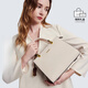 COOGI Bag 2025 Women's New Hand-Hand Tote Bag Crossbody Bag Large Capacity Light Luxury Quality Girls' Handbag Off-white Gift Box (Standard with a shoulder strap)