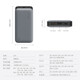 ZMI20号移动电源PD快充Mac笔记本200W安卓25000mAh充电宝120W  25000 ZMI紫米QB826G-20号电源英文版