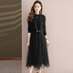 TJQ ​​Luxury High-End Brand Dress para mujeres 2025 Autumn New Slim y de moda reductora de la edad Camel M [recomendado 90-105Jin [Jin iguala 0.5 kg]]]