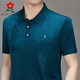 
MONTAGUT official website Men's short-sleeved T-shirt mulberry silk middle-aged ice. Wire loose high-end bright. Wire polo shirt thin apple green 838 L 170/L/50