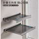 Good wife multifunctional home bathroom/balcony can store things and can be laid flat for drying. The wall rack can be retracted and stored with hooks. Large size 60cm can be retracted and stored with 8 hooks.