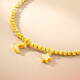 Shipulin 18K Gold Explosive Beads Star and Moon Sparkling Bracelet Yellow 18K Gold Gift for Your Partner’s Birthday Gift for Your Girlfriend