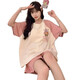 
Xushansi cute pajamas women's summer pullover shorts shorts casual home clothing thin large size suit summer style can be worn outside 679 green dinosaur M Recommended 80-90Jin [Jin equals 0.5 kg]