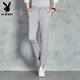 Playboy (Playboy) Pantalones informales de nueve puntos Pantalones pequeños para hombres Summer NUEVA TENTRA VERSATILE PITOS SLIM LARGOS Hombres 9898 Caki 31