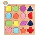 Rainbow House de madera Montessori Autori SIDA ROGLED TOYS INTELECTUALES DE NIÑOS BLOLA DE CONSTRUCCIÓN DE BABLICACIÓN DE BEBIZADO DE 3-6 AÑOS (1 pieza)