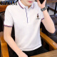 CZCM Light Luxury High-End-Marke Kurzärärmelte Polo-Shirt Herren-T-Shirt Lose Casual Collar Business Top Sommer neuer Stil CC866 Navy Knight 2XL (135-150jin [Jin Equals Equals Equals]))