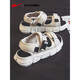 Huili Sandals for women in 2025 new summer wear versatile thick-soled beach sports sandals 6173 beige casual and versatile 35