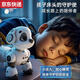 奇立彩2025智能机器狗儿童玩具男孩电动遥控机器人灯光音乐生日礼物 经典语音触摸版双锂电-升级大号