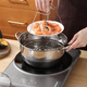 Taixige 304 stainless steel multi-functional thick soup pot steamer soup household porridge milk pot hot pot induction cooker pot universal premium product 1cm food 24.99cm with steaming sheet