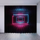 
Youguan 3D three-dimensional technology-sensing curtains for boys bedroom Internet cafe partition curtains ktv bar Internet cafe e-sports hall blackout curtains 10 (12099) hook model 3.5m wide 1 piece/height customization please note