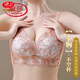 浪莎（LangSha）夏季内衣小胸显大聚拢收副乳上托防下垂无钢圈调整型文胸套装 卡其色【透气解闷】 85A 38B
